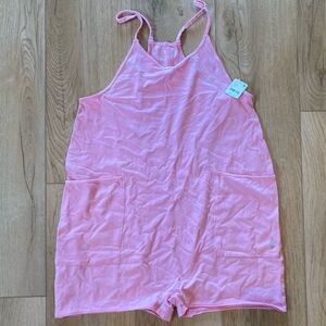 NWT Free People Hot Shot Romper in Prism Pink Size Medium